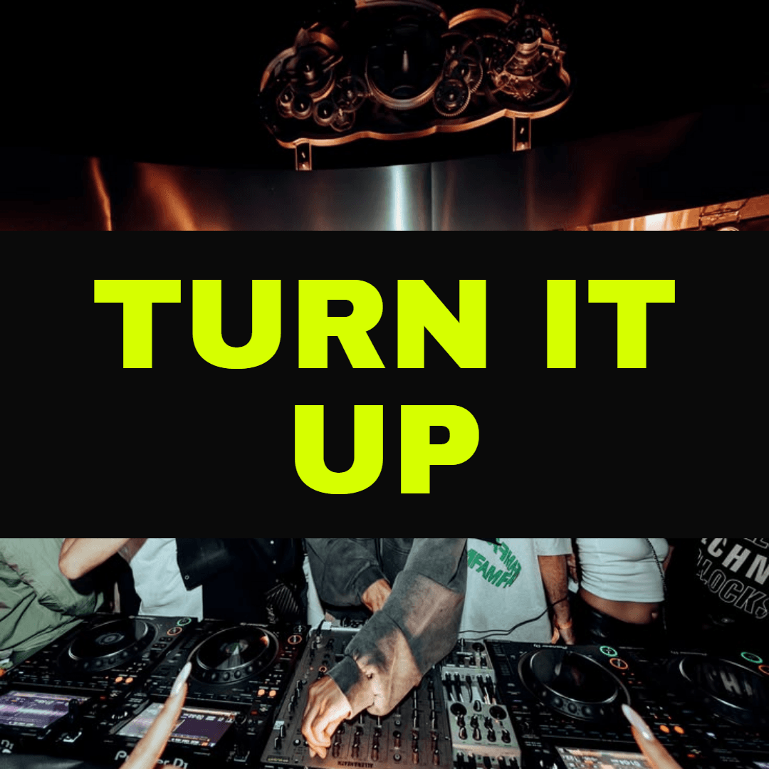 Turn it Up Techno ghost production track cover